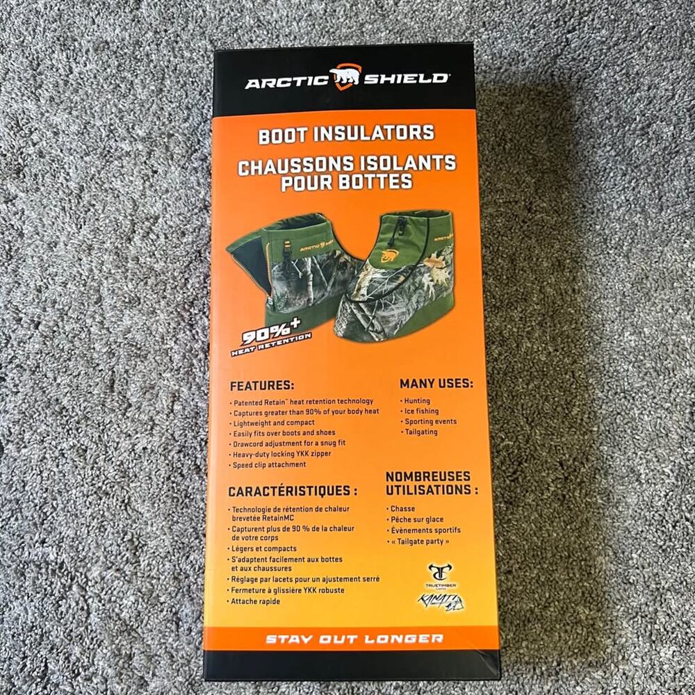 Arctic Shield Camo Boot Insulators size XL